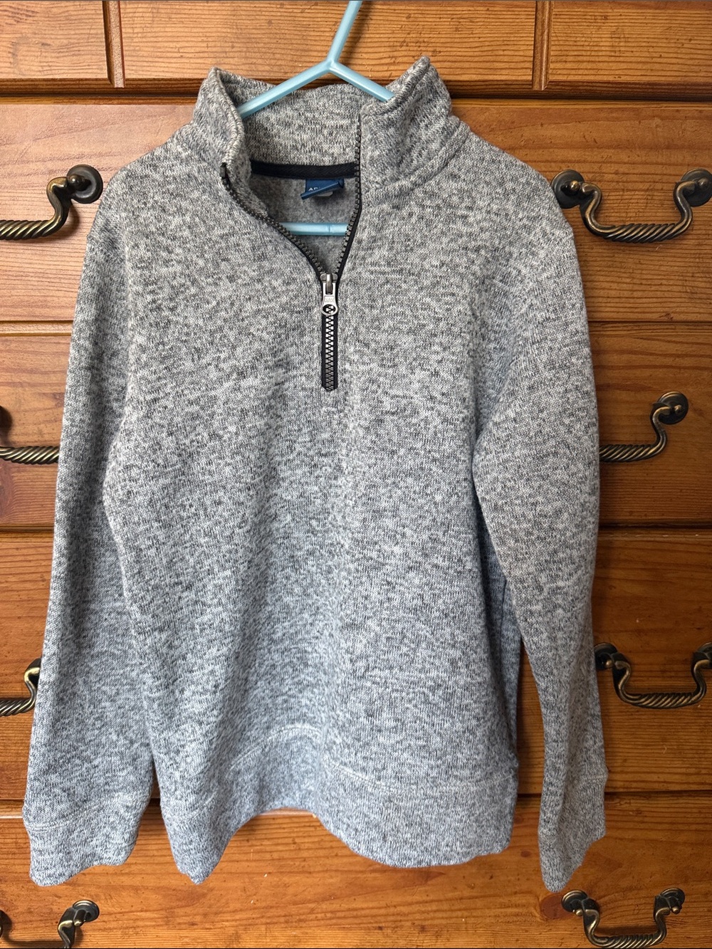 Boys Arizona Jean Company Gray Quarter-Zip Sweater